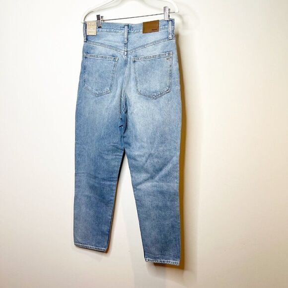 Madewell Womens Blue Gilford Wash 5 Design Pocket Distressed Mom Jeans Size 28 - Picture 2 of 9